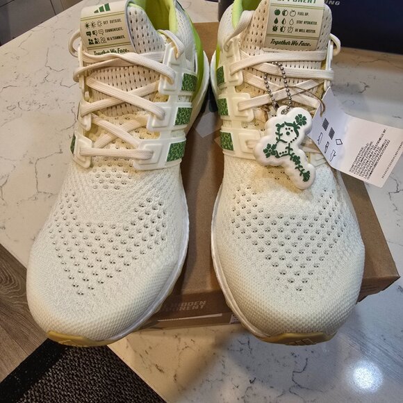Adidas The Hidden Opponent x UltraBoost 1.0 JS1646 Men's Sz 9.5 White Green NEW - Picture 4 of 14